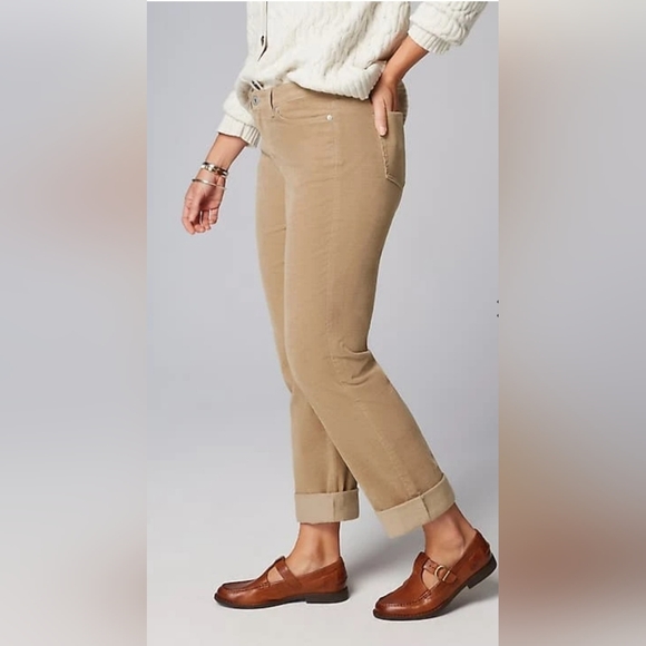 J. Jill Heathered-Cord Relaxed Boyfriend Jeans - Picture 3 of 6